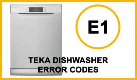 Có rất nhiều nguyên nhân dẫn đến tình trạng máy rửa bát Teka báo lỗi E1.