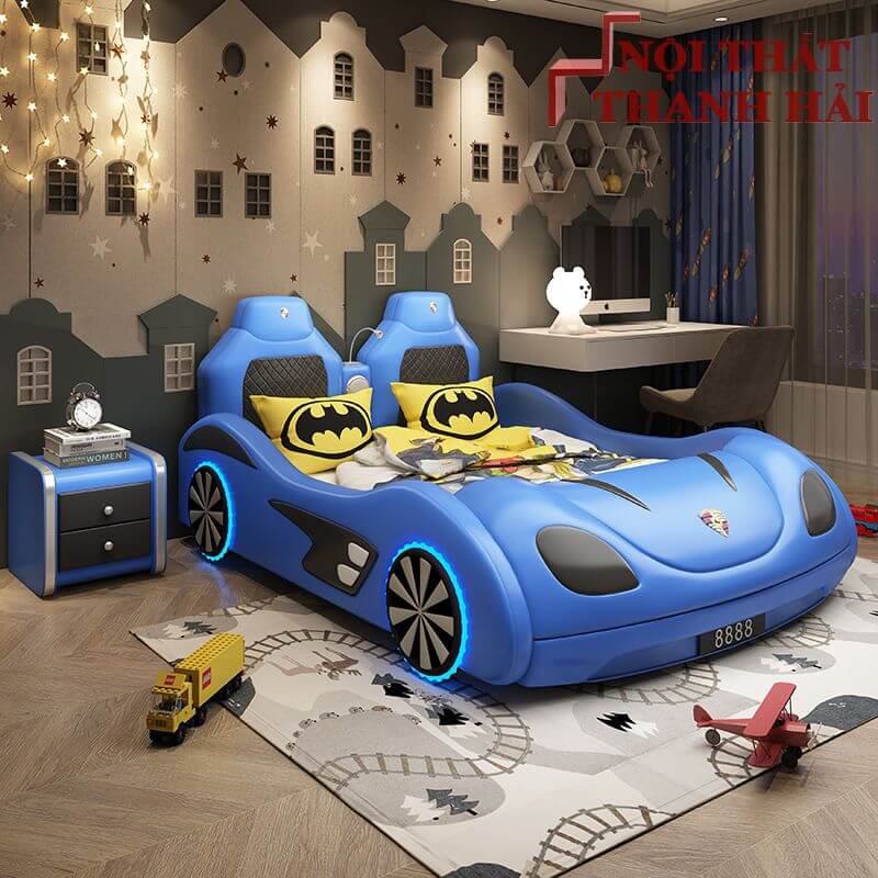 Giường ô tô cao cấp cho bé trai