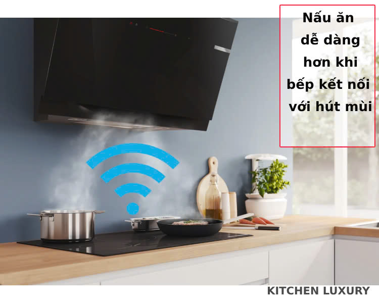 Chức năng kết nối bếp từ với hút mùi