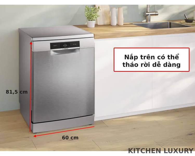 Thiết kế âm tủ máy rửa bát Bosch SMS8TCI01E