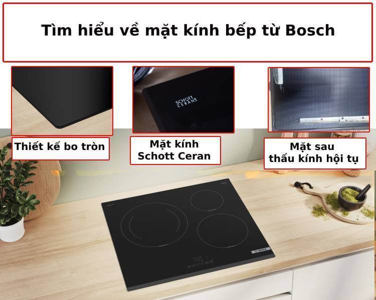 Tìm hiểu mặt kính bếp từ Bosch