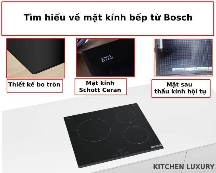 Tìm hiểu mặt kính bếp từ Bosch PUC631BB5E