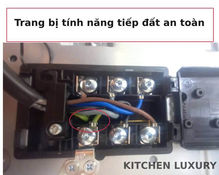 Trang bị tính năng tiếp đất an toàn