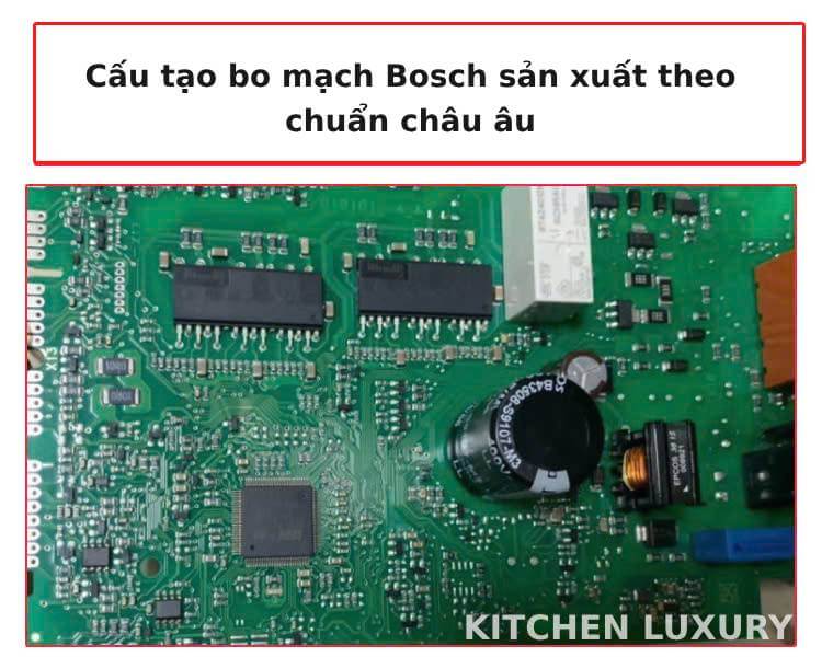 Bo mạch Bosch sản xuất theo tiêu chuẩn Châu Âu