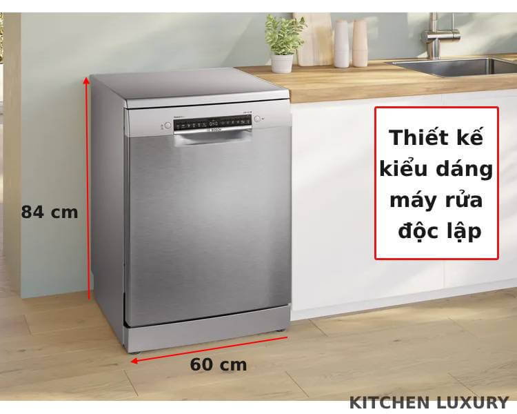 Thiết kế độc lập máy rửa bát Bosch 