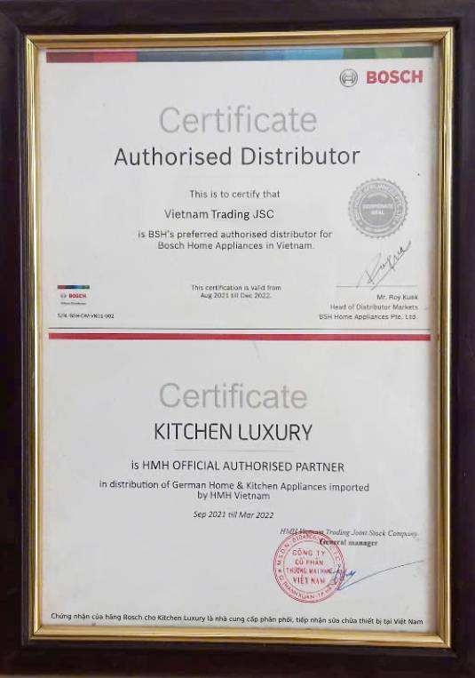 Chứng nhận sửa thiết bị nhà bếp Bosch cho Kitchen luxury